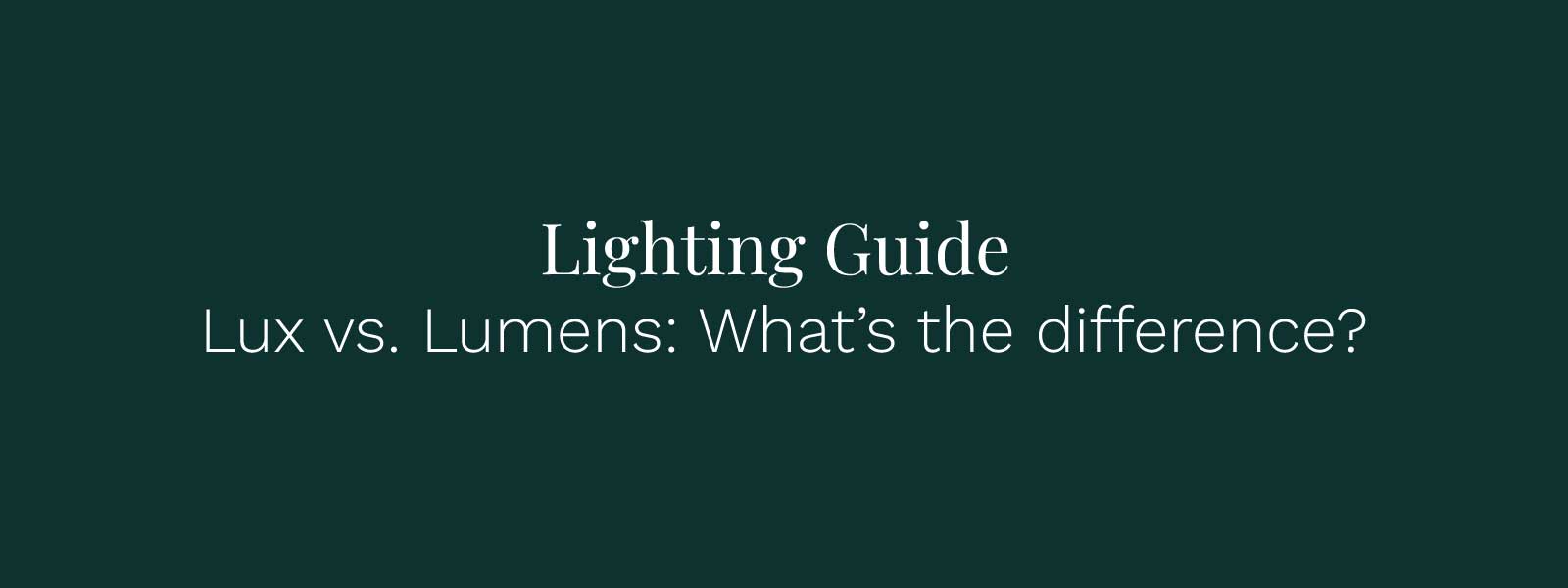 Lux vs Lumens: What’s the Difference? – Linear Lights