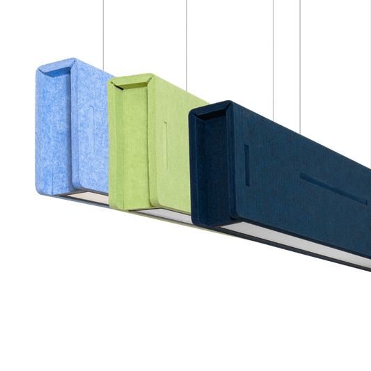 Suspended Acoustic Linear Pendant Light - Four Lengths image 1