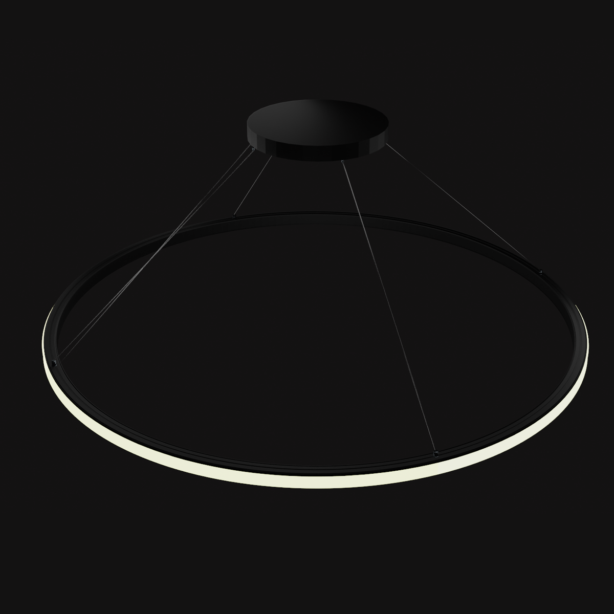 Curva Ring LED Outwards (Halo) Pendant Light image 3