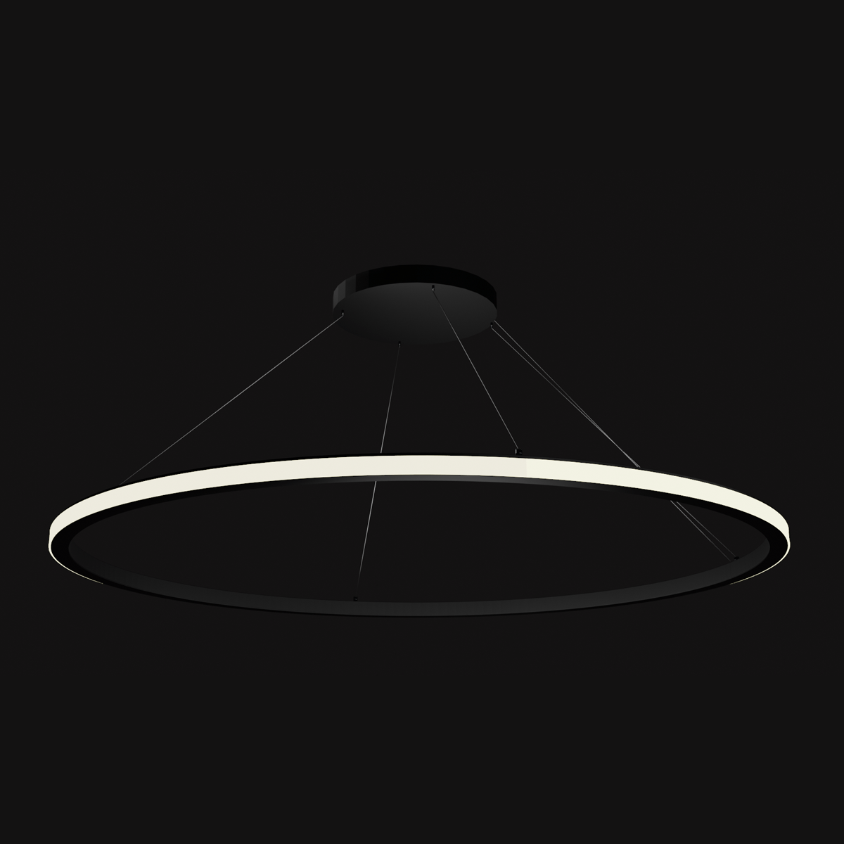 Curva Ring LED Outwards (Halo) Pendant Light image 2