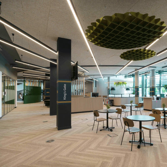 Flow Slim Extra Long Linear LED Light | Suspended | Black | Customisable