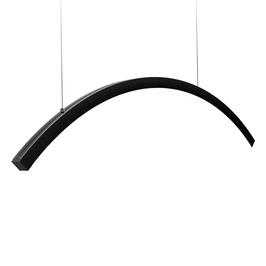 Curva Inwards Arc LED Linear Pendant Light