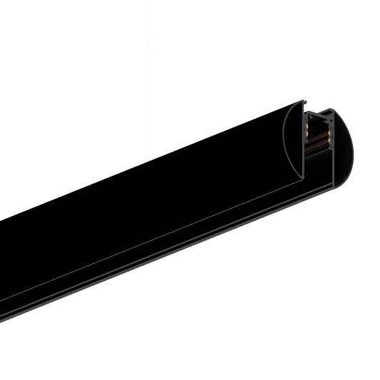 The round black Embelia track for the Embelia lighting system