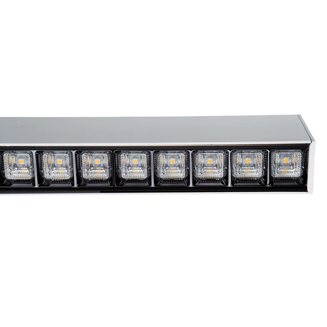 PROLine Linear LED Square Optics Customisable UGR Light Surface Mounted 3000K