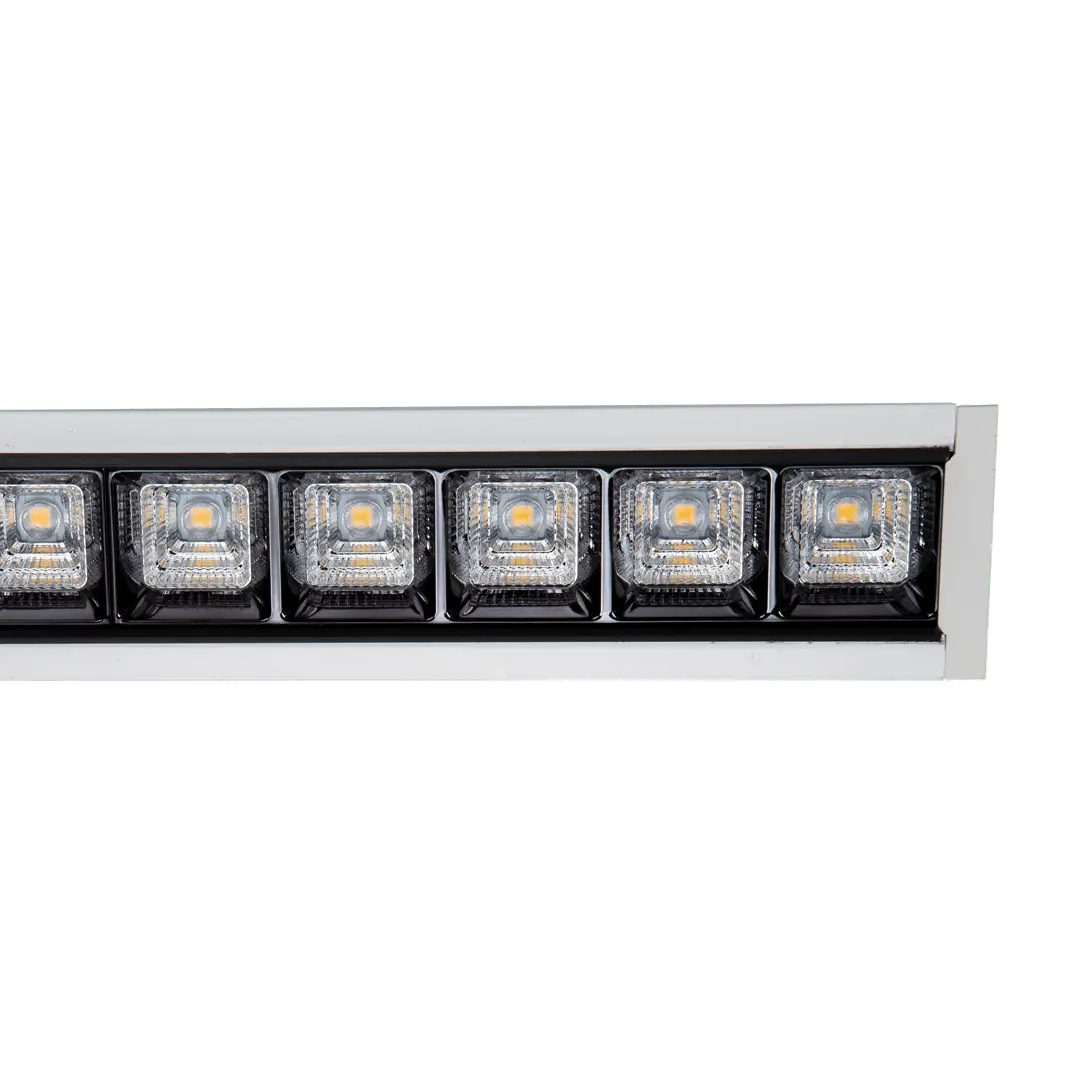 PROLine Linear LED Square Optics Customisable UGR Light Recessed 3000K