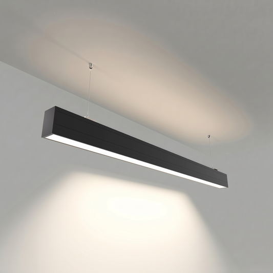 Skyline+ Up & Down Linear LED Light | Suspended | Black
