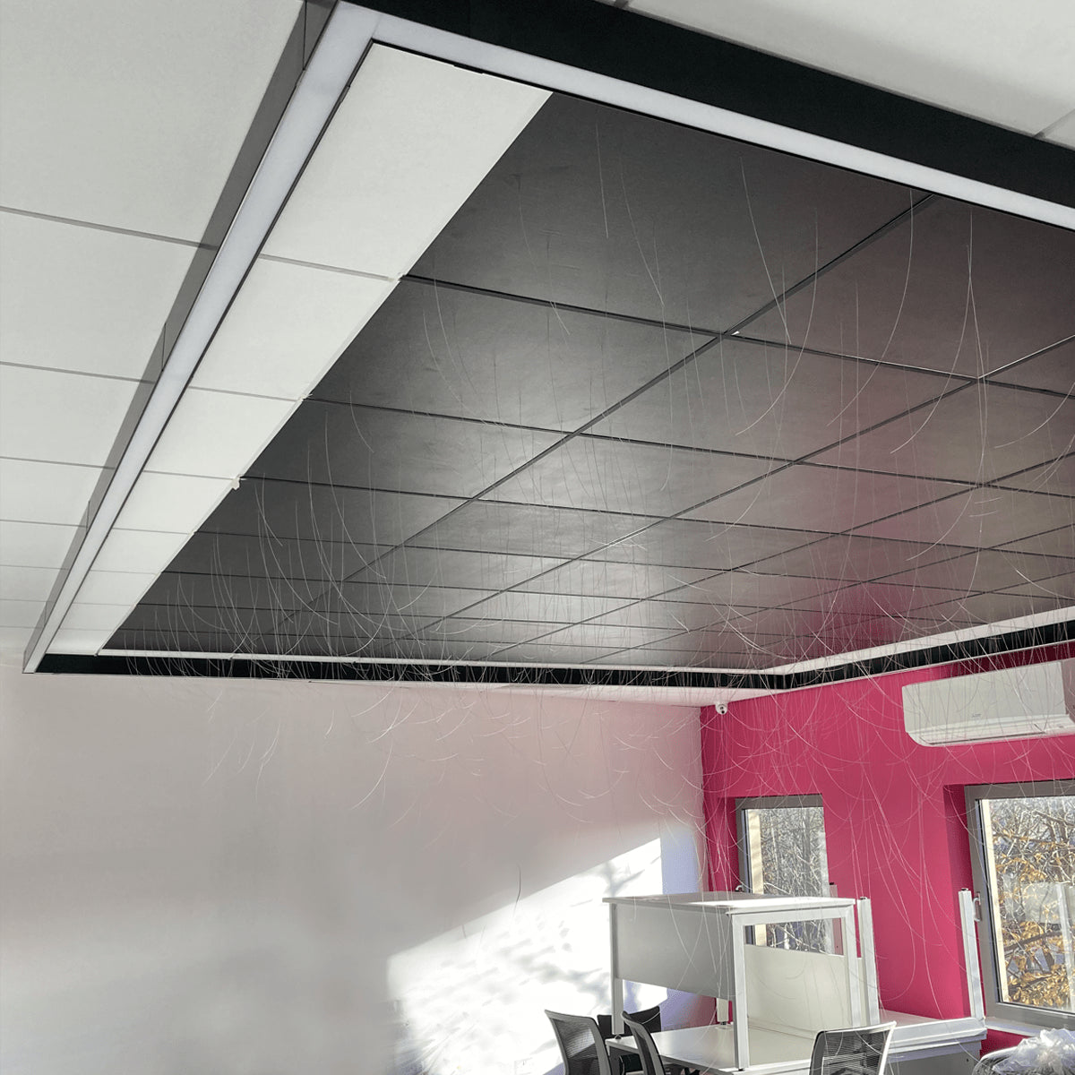 PROLine Square LED Linear Light in White | Black Customisable Size image 4