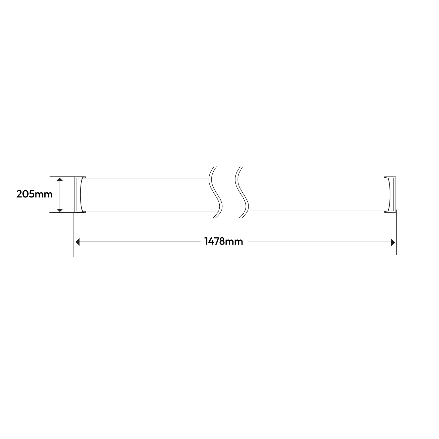 StudyLine LED Linear 5ft Commercial Batten 4000K 60W