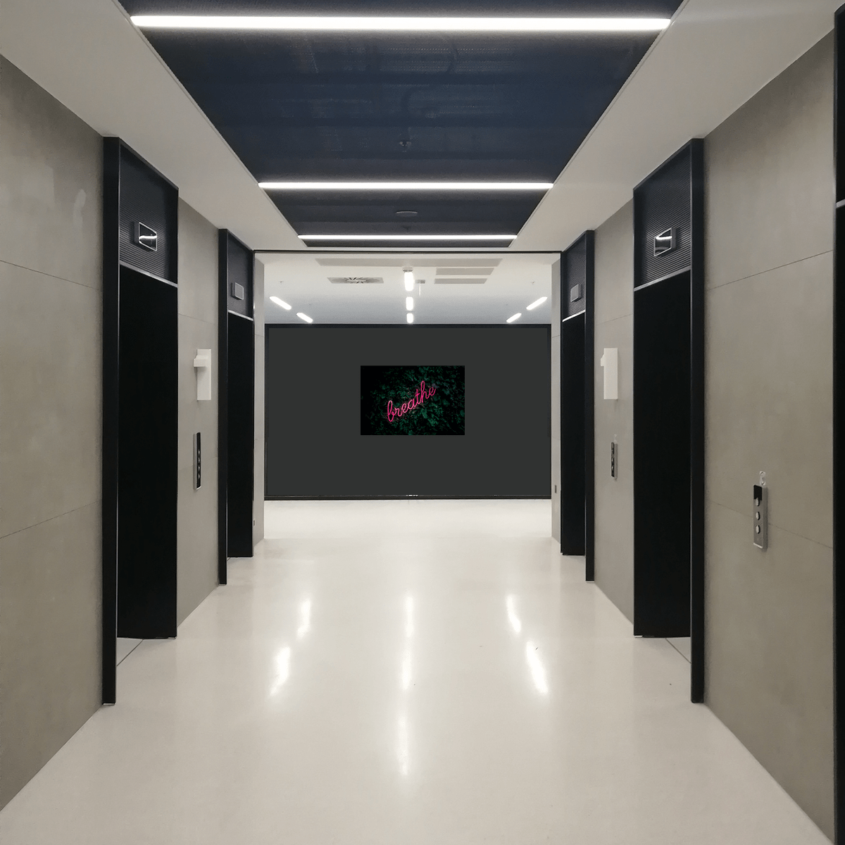 PROLine Linear LED Light Opal Recessed in White | Black image 2