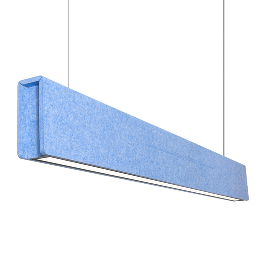Suspended Acoustic Linear Pendant Light - Four Lengths image 0