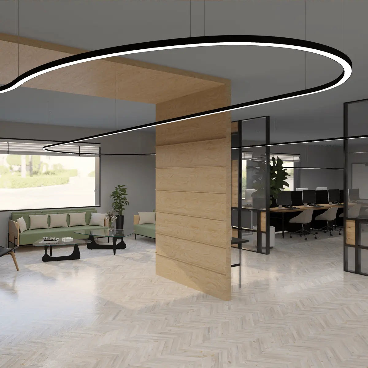 Curva Customisable Slim LED Linear Light image 7