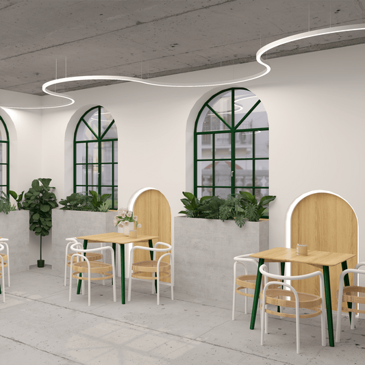 Curva Wiggle LED Linear Light Surface | Suspended image 4