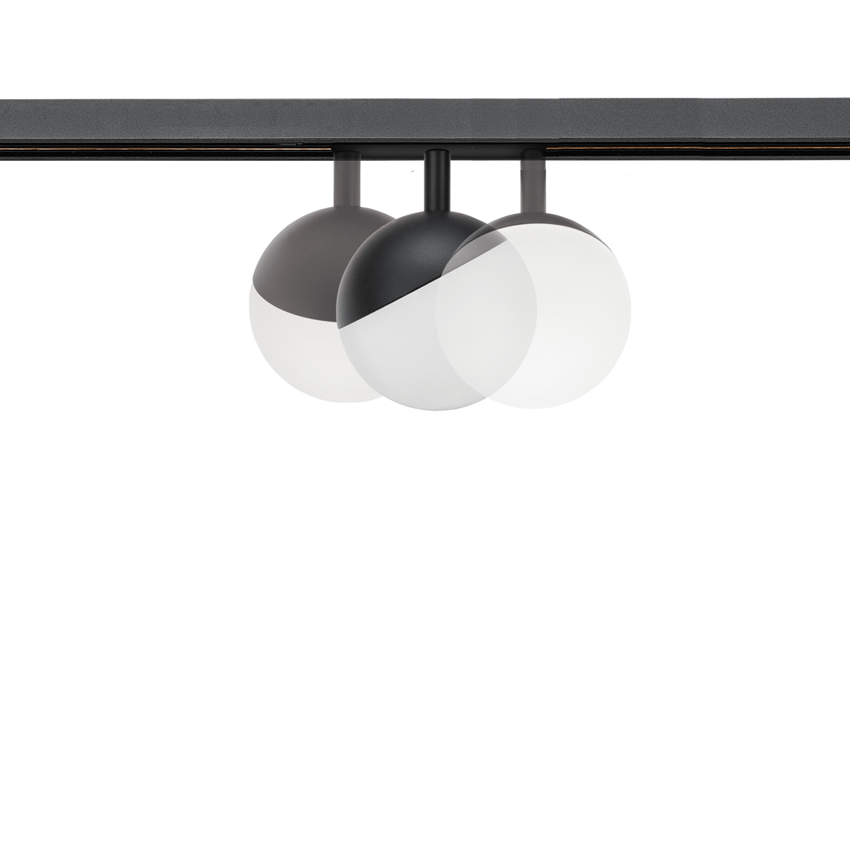Black-Opal Globe Lights - 48V Track System image 2