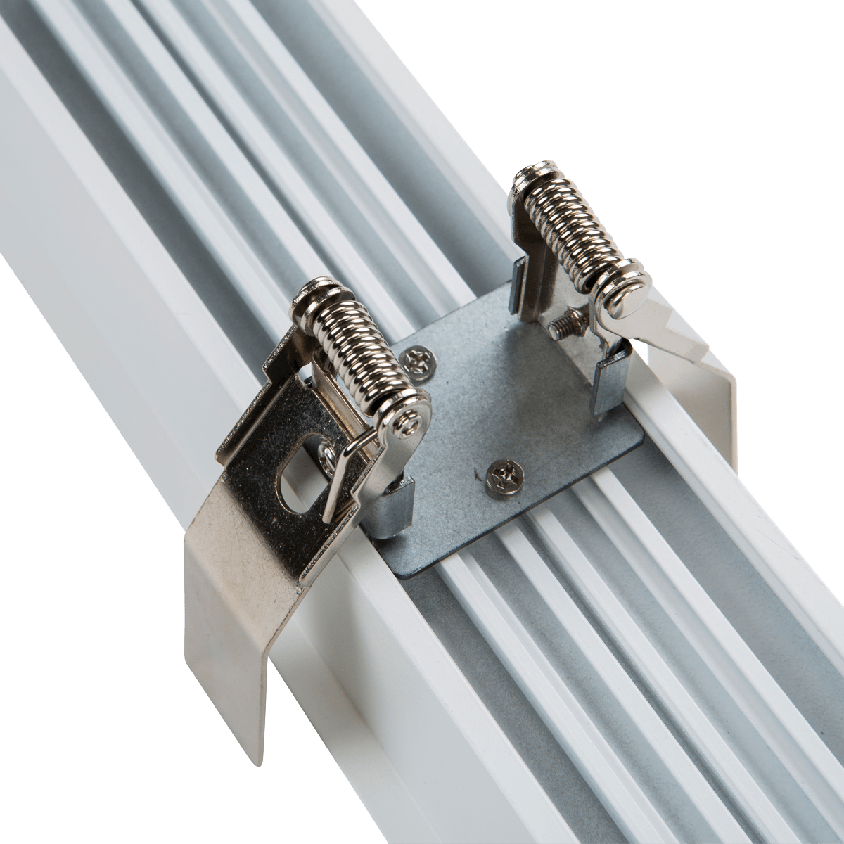 PROLine LED Linear Light Square Optics Recessed in White | Black image 6