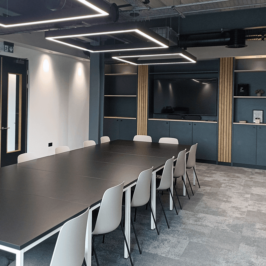 PROLine Square LED Linear Light in White | Black Customisable Size image 1