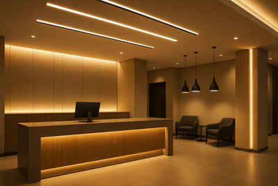 Reception Area Lighting