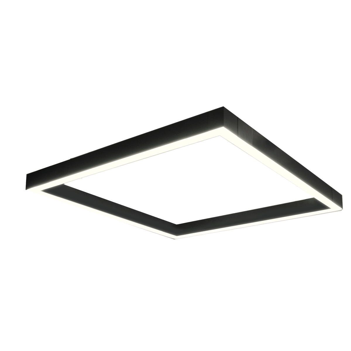 Square Lay Light Large Square LED Light | Black | Estrella Pro – Linear Lights