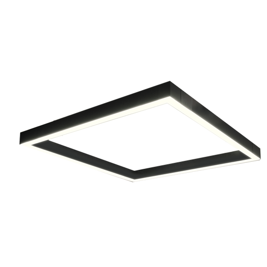 PROLine Square LED Linear Light in White | Black Customisable Size image 0