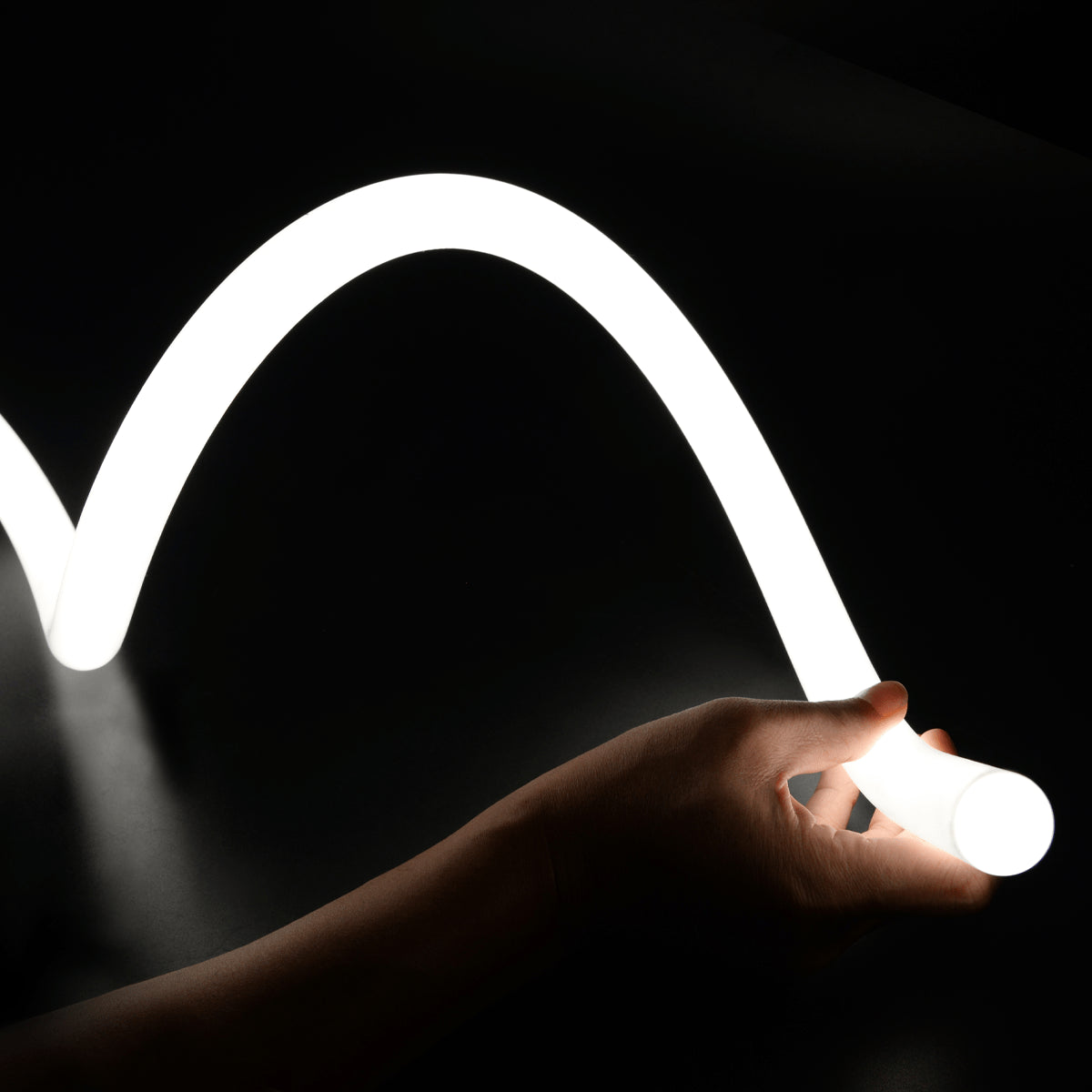 Flexible LED rope light, bright white 360 degree illumination