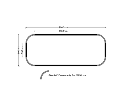 Rounded Rectangle Led Rounded Rectangular Light | Flow White – Linear Lights