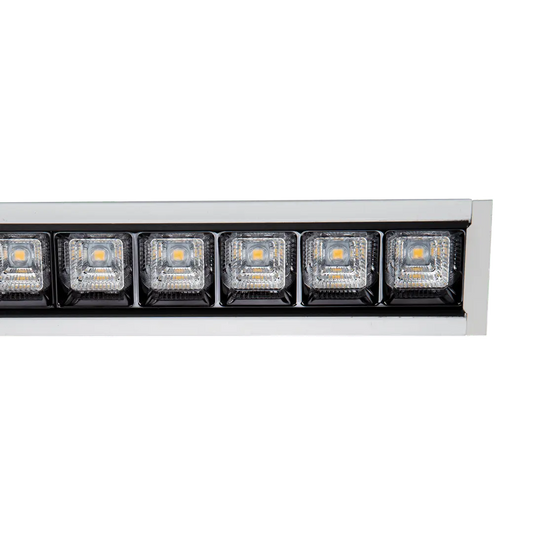 PROLine Linear LED Square Optics Customisable UGR Light Recessed 4000K