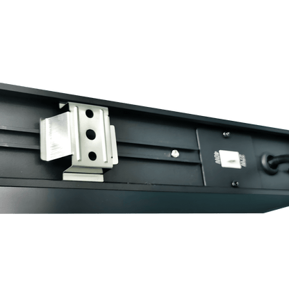 Close up of the switchable wattage and surface mounting bracket on the Cielo ceiling light.