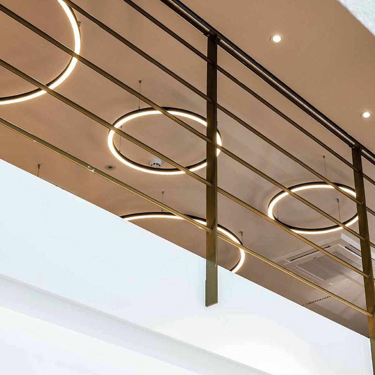 Flow 835mm Halo Downwards LED Light | Suspended – Linear Lights