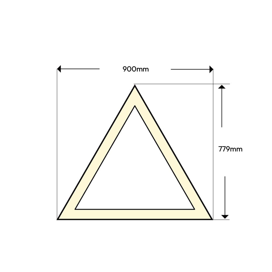 LED Triangular Pendant Light image 4