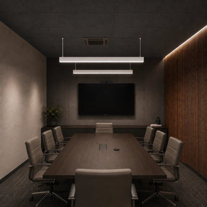 Skyline+ Down Linear LED Light | Suspended/Surface | White