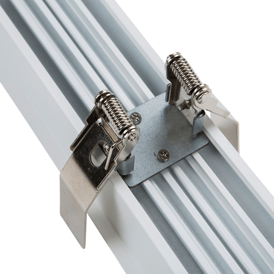 PROLine LED Linear Light Square Optics Recessed in White | Black image 6