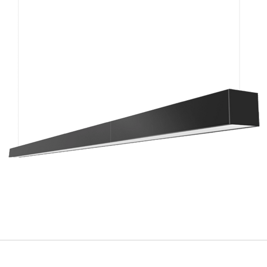 Flow Slim Extra Long Linear LED Light | Suspended | Black | Customisable