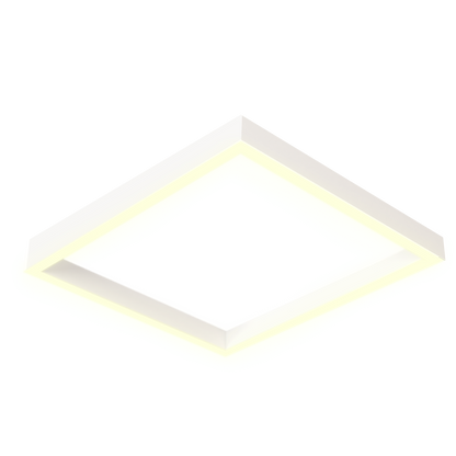 White extra large square ceiling light fitting.