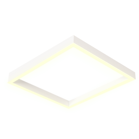 White extra large square ceiling light fitting.